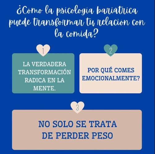 Cómo la psicología bariátrica puede transformar tu relación con la comida?