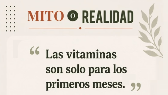 Las vitaminas son solo para los primeros meses? Las vitaminas son solo para los primeros meses?